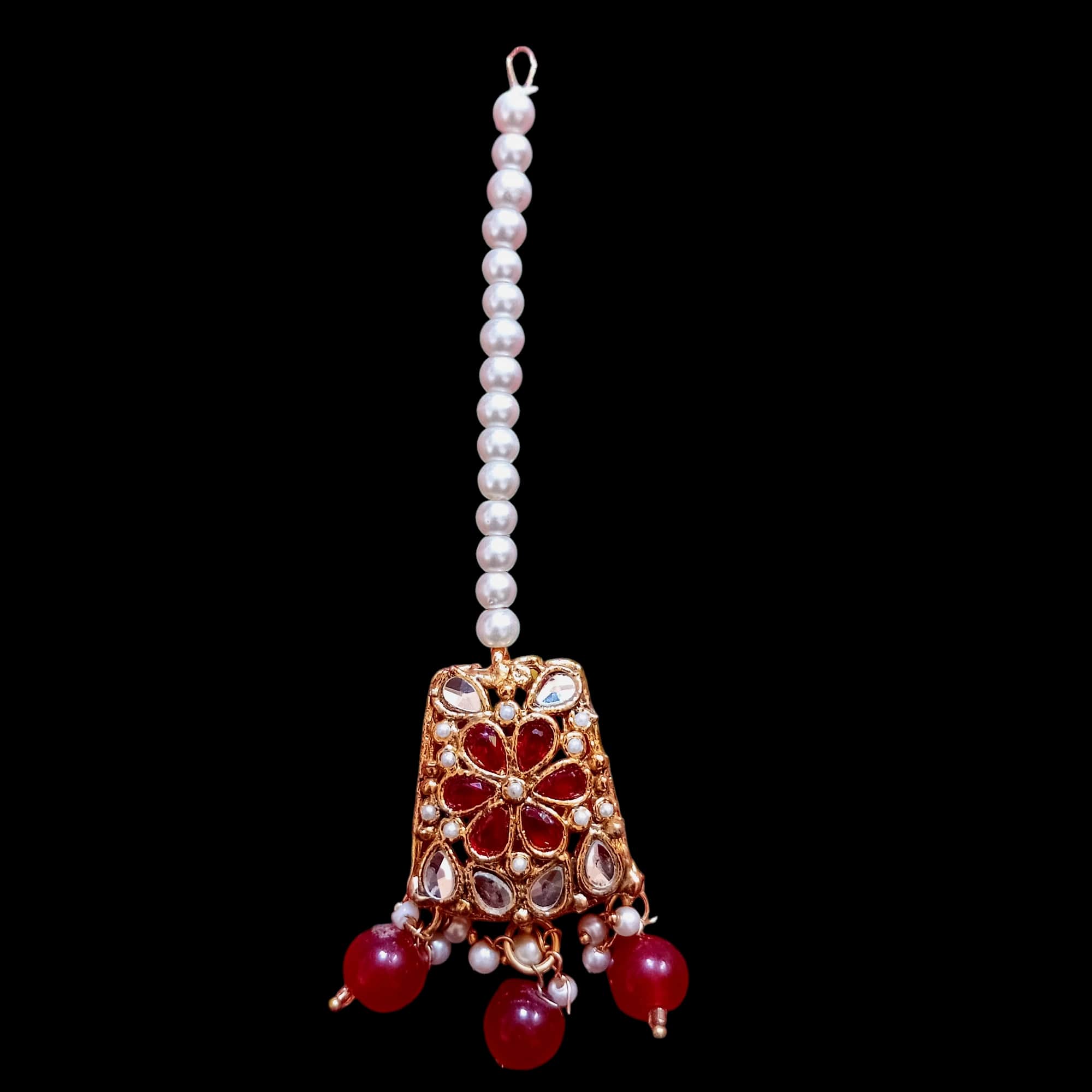Buy Red colour jewellery maatha patti, Bindya at best price in Pakistan